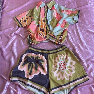 Fashion Nova Tropical Two Piece Set 🩷